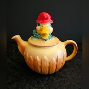 Vintage Regal China Old Macdonald Farm Series Duck Teapot circa 1940's